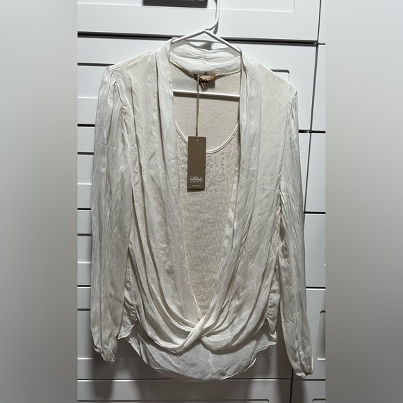 carla conti Tops - Carla Continue silk glitter blouse, size M